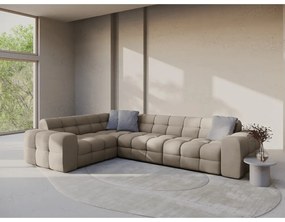 Barna sarokkanapé (bal oldali-L alakú) Kendal – Micadoni