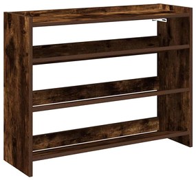 füstös tölgy színű szerelt fa cipőtartó 80x25x62 cm