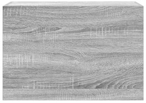 szürke sonoma szerelt fa fali fürdőszobaszekrény 60x25x40 cm