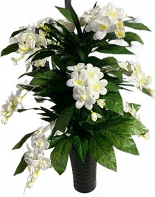 Cserepes virág Jázmin Gardenia 85cm művirág Cserépben levelek