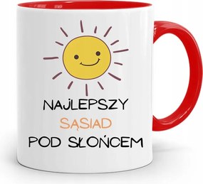 Szomszédnak Piros Ajándék Bögre fényképes nyomtatással