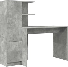 vidaXL Asztal 2 pcs Beton Szürke