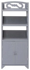 szürke császárfa fürdőszobaszekrény 46 x 24 x 116 cm