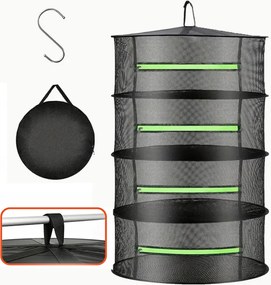 Szárítógép Gomba Háló Gyógynövények Zöldségek Gyümölcsök Összecsukható Lógó