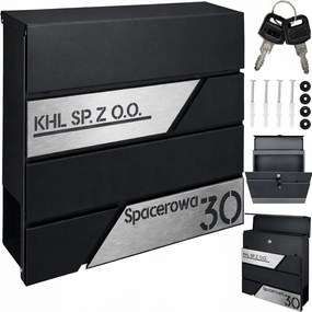 Postaláda házszámmal és címmel rozsdamentes acél Cnc újságtartó