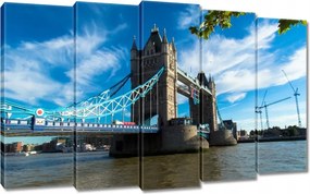 Vászonkép 150x95 Tower Bridge az éggel