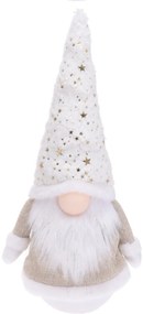 Gnome w hat w stars Fénydekoráció, 17x13x43 cm, poliészter, rózsaszín