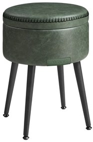 Bőr puff CORE zöld