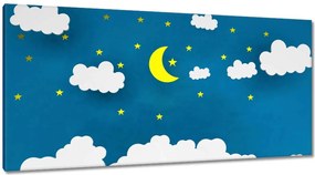 Vászonkép 115x55 Éjszaka Hold Éjszakai háttér