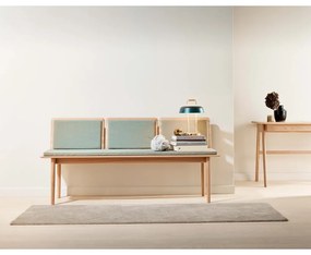 Világoszöld-natúr színű gyapjú pad Elba - Hammel Furniture