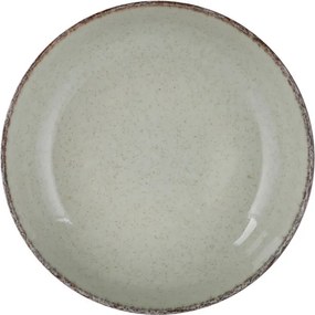 Tányérkészlet porcelán, zöld, 24 darabos