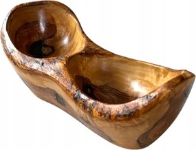 Olajfa Ovális Tál 2 Szekciós MDKRS23 Bárka Snack