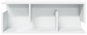 fehér szerelt fa faliszekrény 80 x 20 x 30 cm