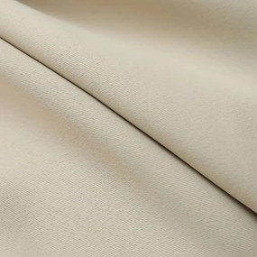 vidaXL 2 db bézs sötétítőfüggöny kampókkal 140 x 225 cm
