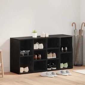 Cipőpad polcokkal Egyéb Musta tammi 103 x 30 x 54.5 cm Faanyag