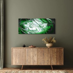 Zöld absztrakt kép (120x50 cm)