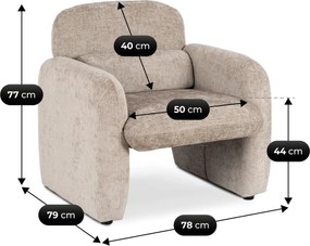 TOGO pihenőfotel, bézs