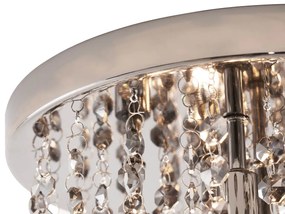 Klasszikus mennyezeti lámpa fekete füstüveggel - Medusa