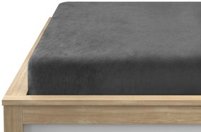 KARÁCSONYI SZARVASZ ÉS GROUSE fehér lanel ágynemű  + SOFT sötétszürke mikroplüss lepedő 90x200 cm