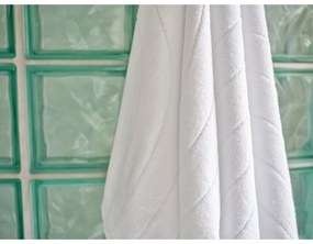 Fehér frottír pamut törölköző 50x100 cm Time – Zone