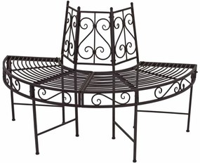 Fekete fém kerti pad Narvi - Garden Pleasure