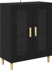 vidaXL Széf Fekete tölgy 69,5 x 34 x 90 cm Faanyag
