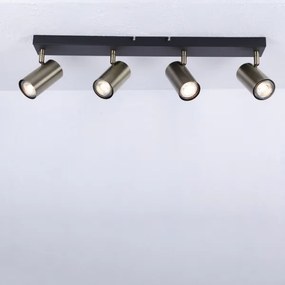 Globo 57911-4M - ROBBY 4xGU10/35W spotlámpa, fekete/fém