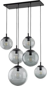 TK LIGHTING 5384 ESME Többágú Függesztett Lámpa Fekete, Grafit E27 IP20
