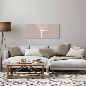 Kép - Bézs színű levelek N⁰5 (120x50 cm)