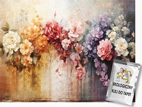 Fotótapéta Flizelina Dekoráció Színes Virágok Színes Füzér 400x280 ragasztó