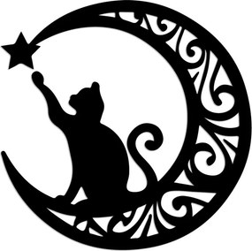 Cat fém fali dekoráció, 55×55 cm – TR891TNL3524