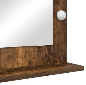Pipere Tükör Füstölt tölgy Fa, Üveg 70 x 50 x 18 cm Tükör