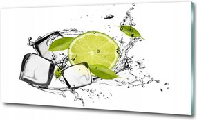 Fotó üvegkép Narancsok jéggel 100x70