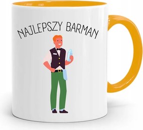 Sárga Bögre Csaposnak Legjobb Csapos Ajándék fényképes nyomtatással