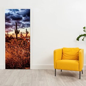 Fotótapéta ajtóra - Arany sivatagi óra (95x205cm)