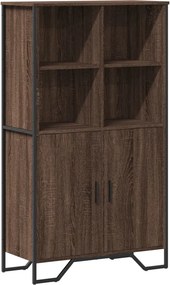 vidaXL barna tölgy színű szerelt fa magasszekrény 79,5x35,5x137,5 cm