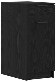 Asztal fiókkal tárolóval Musta tammi 133 x 50 x 75 cm Faanyag
