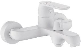 Kuchinox Dima, falra szerelhető fürdőkád csaptelep kerámia zuhanyterelővel, fehér matt, LAV-BQD_610D