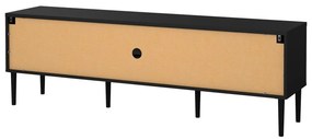 Fekete TV-állvány 177x57 cm Media – Tvilum