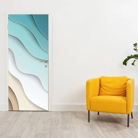 Fotótapéta ajtóra - Tenger partján absztrakt (95x205cm)