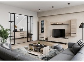 Fali polc tölgyfa dekorral Cantoria - Germania