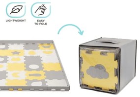 KINDERKRAFT select - Hab puzzle LUNO 30db szürke/sárga