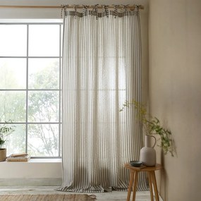 Szürke függöny 140x183 cm Zanzibar Woven Stripe – Pineapple Elephant