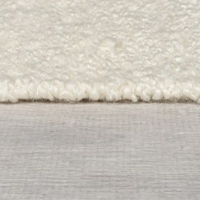 Krémszínű-natúr színű kézi szövésű gyapjúkeverék szőnyeg 200x300 cm Eric Checkboard – Flair Rugs