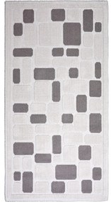 Mozaik bézs pamut szőnyeg, 80 x 150 cm - Vitaus