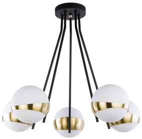 Jupiter 1710 - Csillár rúdon ELFA 5xE14/40W/230V bronz