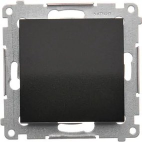 Simon 54 Egyszeres Lépcsőházi Kapcsoló Piktogram Nélkül, Fekete Matt DW6.01/X/49