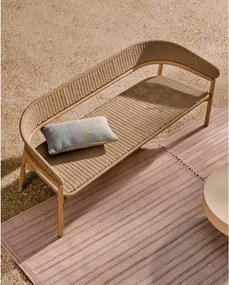 Bézs-natúr színű akácfa kerti kanapé Arinella – Kave Home