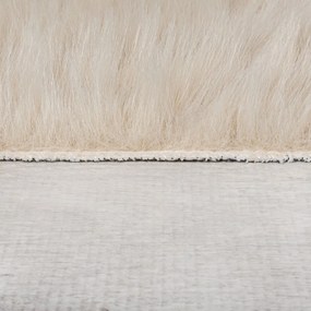 Bézs szintetikus szőrme szőnyeg 80x150 cm Alpine Faux Fur – Flair Rugs