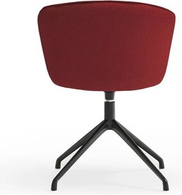 Borvörös kárpitozott étkezőfotel szett 2 db-os Add – Teulat